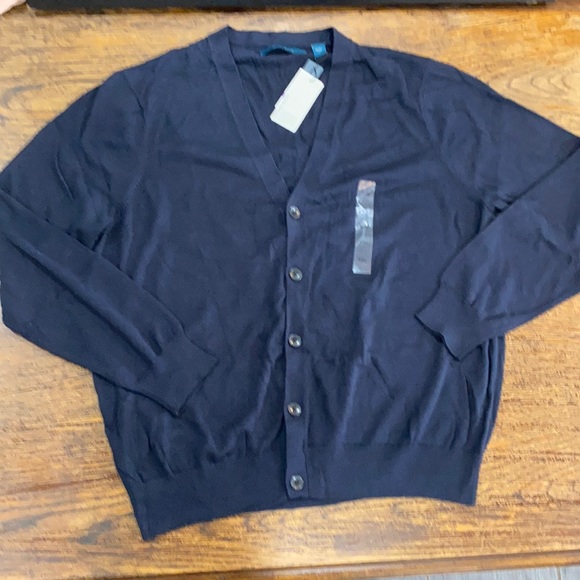 Perry Ellis Woman’s Navy Blue Button Down XXL New - Picture 1 of 3
